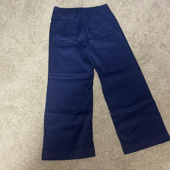 Anthropologie light navy linen pants - Picture 6 of 8